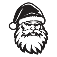 Beautiful Santa Face - Generative Ai png