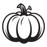 Beautiful Pumpkin Silhouette - Generative Ai png