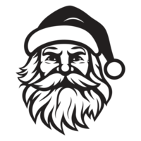 lindo santa face - generativo ai png