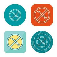 No Weapons Vector Icon