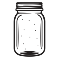 Beautiful Jar Silhouette - Generative Ai png