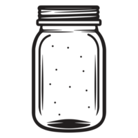 Beautiful Jar Silhouette - Generative Ai png