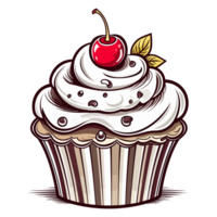 colorato Cupcake - generativo ai png