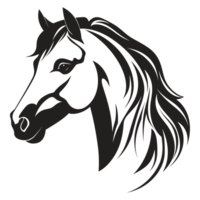 mooi paard silhouet - generatief ai png