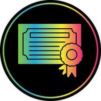 diseño de icono de vector de certificado