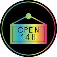 Opening hours Vector Icon Design