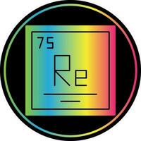 Rhenium Vector Icon Design