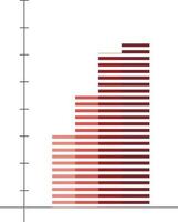 Flat illustration of bar chart. vector