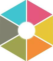 Colorful infographic element for Business presentation. vector