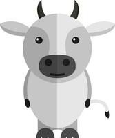 Cow cartoon character. vector