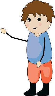 Cartoon character of a little boy.