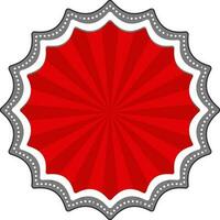 Stylish red frame design. vector