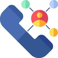 Colorful Conference Call Icon. vector