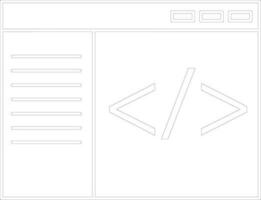 Vector Coding sign or symbol.
