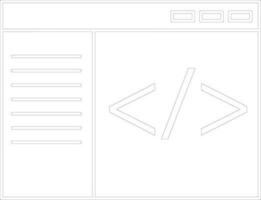 Vector Coding sign or symbol.