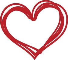 corazón forma marco diseño hecho por rojo color. vector