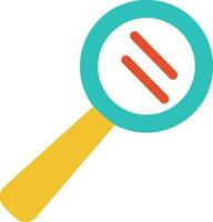 Isolated icon of magnifying glass. vector