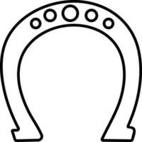 Vector Horseshoe sign or symbol.