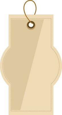 Flat design of tag or label isolated on white background.
