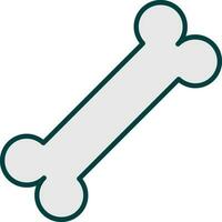 Isolated Grey Joint Bone Icon In Flat Style. vector