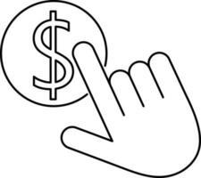 Vector sign or symbol of Pay Per Click.