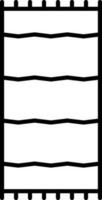 Flat style Mat icon in line art. vector