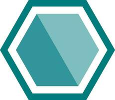 Infographic element in hexagon shape. vector
