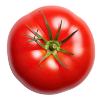 rouge tomate isolé. plat voir. illustration ai génératif png