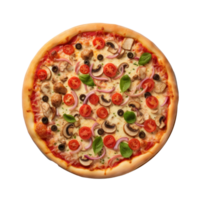 Pizza aislado. ilustración ai generativo png