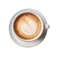 Cappuccino coffee isolated. Illustration AI Generative png