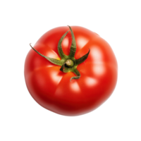 rouge tomate isolé. plat voir. illustration ai génératif png