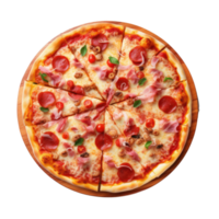 Pizza aislado. ilustración ai generativo png