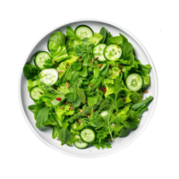 grön vegan sallad isolerat. illustration ai generativ png