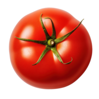 rouge tomate isolé. plat voir. illustration ai génératif png