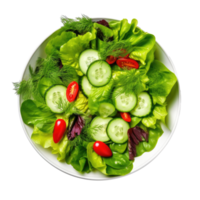 Green vegan salad isolated. Illustration AI Generative png