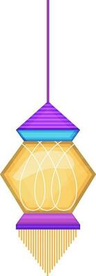 Illustration of hanging lamp or lantern.