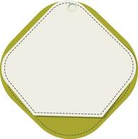 Blank tag or label design. vector