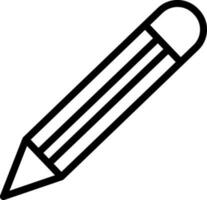 Edit or Pencil icon in thin line art. vector