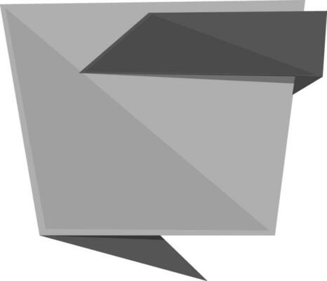 Illustration of a gray and black ribbon.