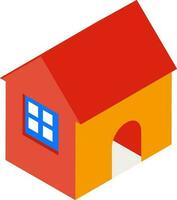 Isometric icon of home toy on white background. vector