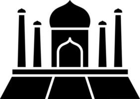 Taj Mahal Icon. vector