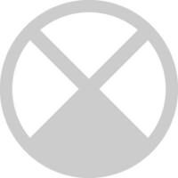 Wrong grey mark on white background. vector