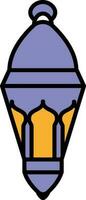 Lantern or Lamp Icon in Flat Style. vector