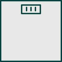 Flat Style Grey Weighing Scale Icon. vector