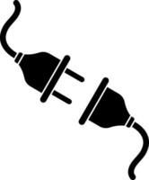 Plug on white background. vector