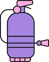 Fire Extinguisher Icon In Pink And Purple Color. vector