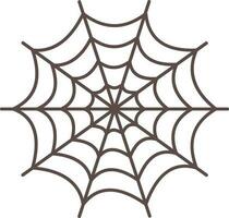 Cobweb Icon In Flat Style. vector