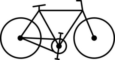 Flat illustration of Bicycle. vector