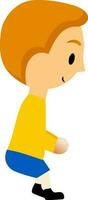 Cartoon caracter of a boy. vector