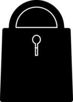 Illustration of a close lock vector